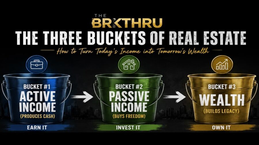 Three Buckets of Real Estate Wealth Building Strategy