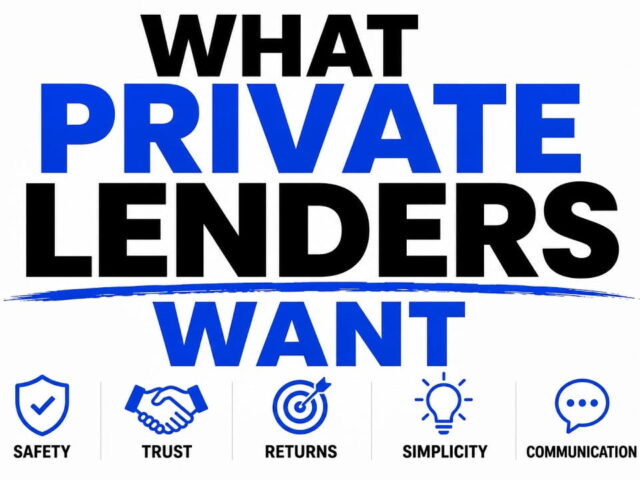 What Private Lenders Really Want